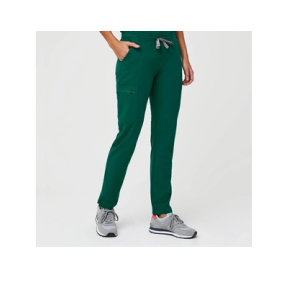 Figs Forest Green Skinny Scrub Pants